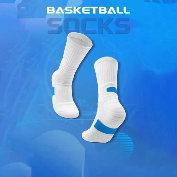 IYTR Men's Athletic Socks Fashion Color Block Comfortable Breathable Bottom Mid Length Socks