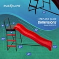 thumbnail image 2 of Plexalife Trampoline Step N Slide | Fun Indoor & Outdoor Ladder and Wave Slide Set, 2 of 7
