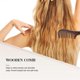 thumbnail image 4 of Sandalwood Wide Tooth Comb Curly Hair Portable Coarse Tooth Wooden Comb Hair Massage Tool, 4 of 5