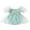 Blue, variant on Bagilaanoe Newborn Baby Girl Summer Rompers Dress Short Puff Sleeve Bodysuits 3M 6M 12M 18M 24M Infant Tulle Patchwork A-line Dresses