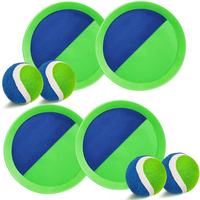 Juego Ball Catch Set Toss Paddle Jalunth mejorado Volcro