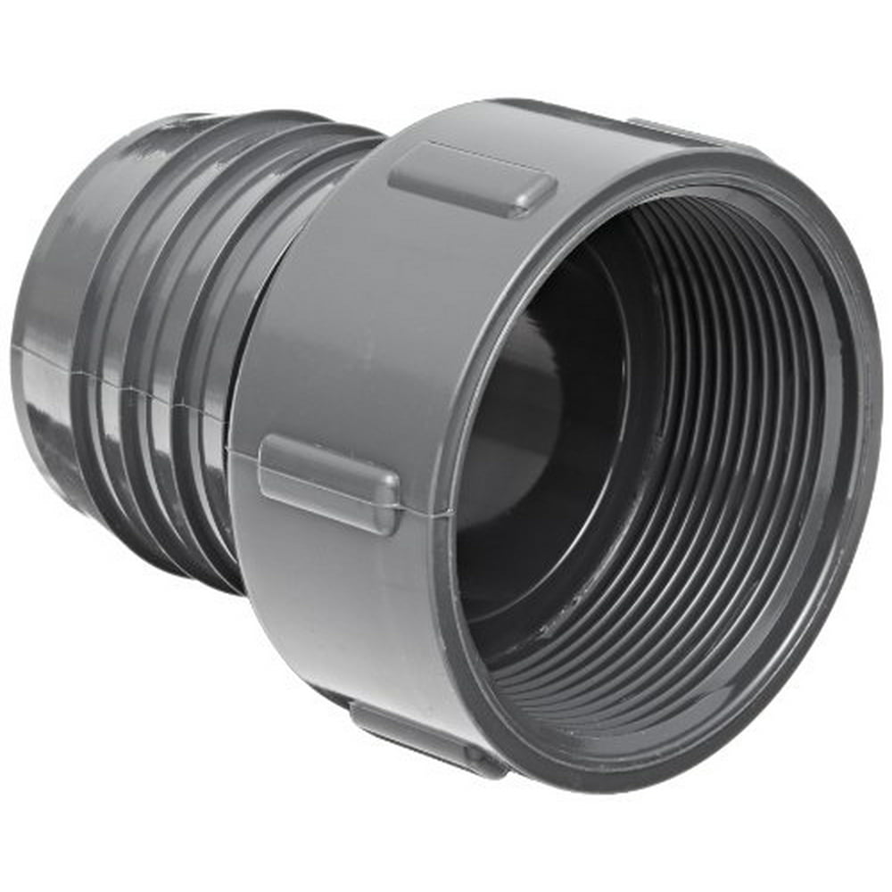 Spears 1435 Series PVC Tube Fitting, Adapter, Schedule 40, Gray, 3/4