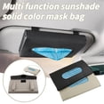 thumbnail image 3 of KQJQS Car Visor Tissue Holder, Leather Napkin Cover, Paper Tissue Dispenser for Visor & Backseat, Vehicle（Black） ﻿, 3 of 5