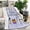 Purple, Orange, Black, variant on Halloween Ghost Parade Vintage Novelty Snuggly Decorative Throw Blanket, 30 x 40 in (80 x 100 cm), Flannel Fleece for Sofa, Bed & Home Decor