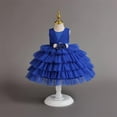thumbnail image 2 of JAJAHO Girls Princess Puffy Dress Wedding Birthday Party Sleeveless Floral Mesh Ball Gowns Knee Length Formal Cute Dresses, 2 of 9