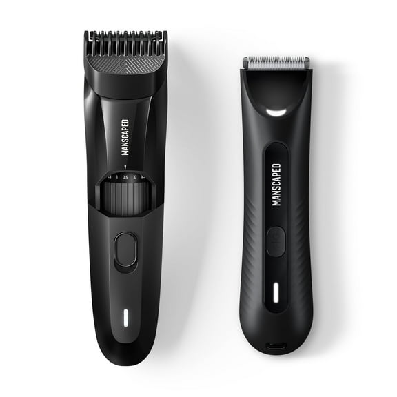 MANSCAPED® The Beard & Body Bundle Includes The Beard Hedger® Premium Men's Trimmer & The Lawn Mower® 3.0 PLUS Groin & Body Hair Trimmer