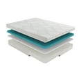 thumbnail image 4 of 10-inch Twin Size Bed Mattress Gel-Infused Memory Foam Mattress, Firm, White, Mattress in a Box, 4 of 7