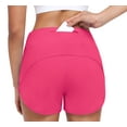 thumbnail image 5 of LWP Womens Running Shorts Quick Dry Sports Shorts High Waist Athletic Workout with Liner Zipper Pockets, 5 of 11