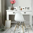 thumbnail image 3 of Costway Writing Desk Mission White Home Office Computer Desk 4 Drawer White, 3 of 10