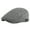 Light Grey, variant on Beret Cap British Style Retro Striped Flat Top Short Brim Decorate Breathable Men Plaid Flat Newsboy Hat for Re