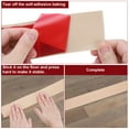 thumbnail image 4 of 3.3Ft Floor Transition Strip Self Adhesive, 3" Wide  Floor Cover Strip Flat Divider Strip, Red Oak, 4 of 6