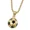 Gold with Chain, variant on Men's Women's Stainless Steel Hip Hop Sport Style Drip 3D Soccer Necklace Fans Team Jewelry Gift Gold with Chain