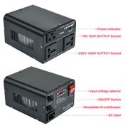 LVYUAN 800 Watt Voltage Transformer Converter Step Up/Down 110V 120V to 220V 240V and 220V 240V to 110V 120V