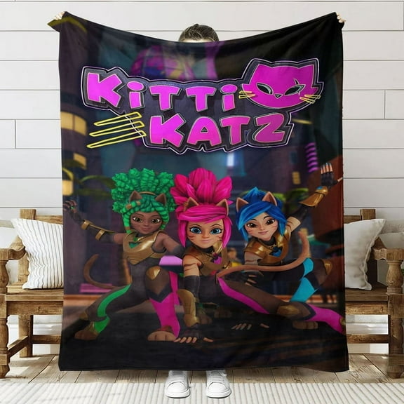 Kitti Katz Throw Blanket Gifts for Fans Lover Girls Boys Women Present Hoodie Him Bed 60"x80"