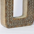 thumbnail image 4 of HANDMADE ECO-FRIENDLY "O" WOOD ALPHABET LETTER BLOCK FOR WALL MOUNT & TABLE TOP DÉCOR, Gray Antique Color, Traditional Design, Letter Block For Study Room, Kids Room, Living Room, Hall, Cabin, Offices, 4 of 5