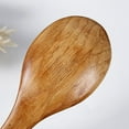 thumbnail image 6 of kowaku 6x 2 Type Handmade Rice Wood Soup Porridge Spoon Ladle Dinnerware Home Restaurant Cafe Tableware 6 Pcs, 6 of 9