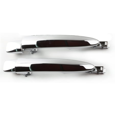 Nissan Maxima Rack - For 08-15 Nissan Leaf Maxima Murano Sentra Rear Left & Rear Right Outside Door Handle Chrome Pair Set 2pcs 2008 2009 2010 2011 2012 2013 2014 2015