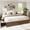 Walnut color, variant on Studyset Queen Size Wood Platform Bed Frame with 2 Storage Drawers, Wooden Bed Frame Without Headboard,Minimalist Floor Platform Bed,Wood Slat Support,No Box Spring Needed,Easy Assembly