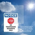 thumbnail image 6 of (2 Pack) No Trespassing Residents Sign, 6 of 7