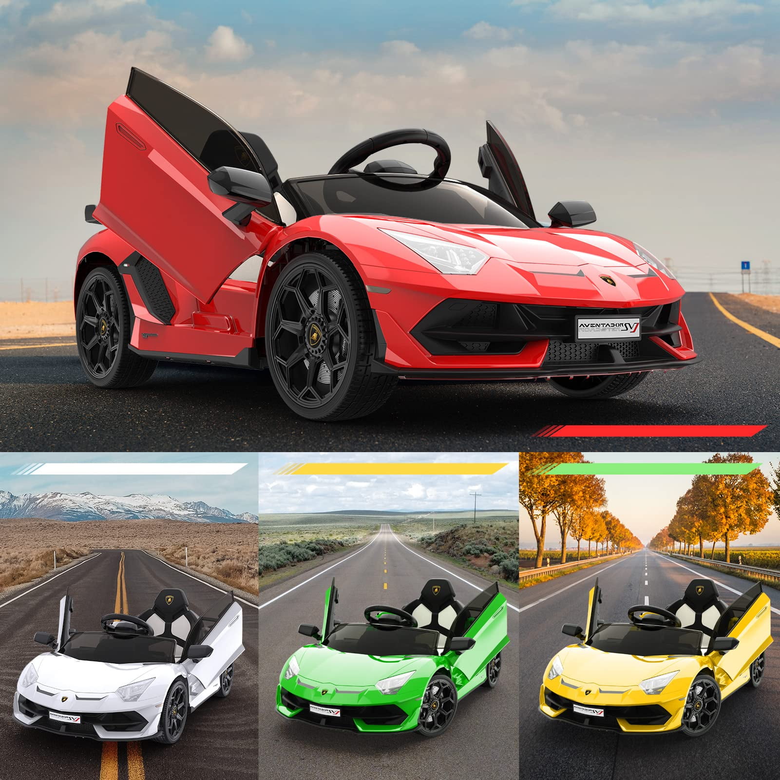 Lingstar Ride on Car for Kids 12V Slide Down Electric Vehicles Ride on