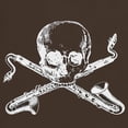 thumbnail image 3 of CafePress - Bass Clarinet Basset Horn Pirate Dark T Shirt - Men's Classic Graphic Cotton T-Shirt, 3 of 4
