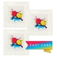 thumbnail image 4 of Jolitee Decorative Hemstitch Cocktail Napkins, 6"x6" Washable Linen-Like Cloth Napkins, Handmade for Entertaining and Everyday Use (Pickleball Splash), 4 of 8