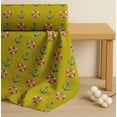 thumbnail image 4 of Soimoi Yellow Cotton Cambric Fabric Life Ring & Anchor Hook Nautical Print Fabric by the Yard 56 Inch Wide, 4 of 7