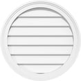 thumbnail image 1 of Ekena Millwork GVPRO36X3602SN Round Surface Mount PVC Gable Vent, 36"W x 36"H, Factory Primed White, 1 of 4