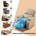 thumbnail image 5 of FOR U DESIGNS Blue Turtle Floral Print Recliner Chair Cover Waterproof Anti-Slip Reclining Sofa Slipcover, Pet Friendly Reclining Sofa Cushion Cover Furniture Protector for Large Recliner, 5 of 6