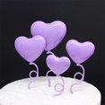 thumbnail image 2 of Cake Toppers 2 Sets Decorative Wide Application Attractive Love Heart Style Valentine‘s Day Party Cake Decors, 2 of 5