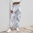 thumbnail image 5 of SBYOJLPB Length Pants Clearance Women'S Active Elastic Waist Baggy Tie-Dye Sweatpants Joggers Lounge Pants Rollbacks, 5 of 7