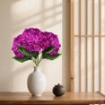 thumbnail image 4 of Goodw7 Faux Hydrangea Artificial Silk Flower with Lifelike Green Leaves and Layered Petals for Home Wedding Decor Floristry Bouquets, 4 of 7