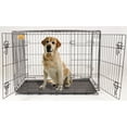 thumbnail image 5 of KennelMaster Double Door Folding Wire Dog Crate, Black, Large, 42"L, 5 of 5