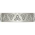 thumbnail image 3 of Stainless Steel Brushed With Engraved Trinity Symbol 6mm Band (Size 11) Made In China sr52-11, 3 of 5