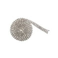 thumbnail image 1 of Xingzhi 1 Yard Rhinestone Close Chain Trim for Jewelry Craft Silver Withe Diamond, 1 of 9