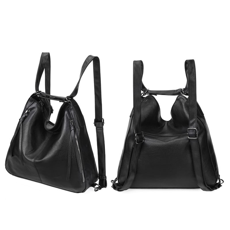 FALAN MULE Tote Handbags for Women Convertible Backpack Purses PU Leather Hobo Bags