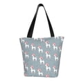 thumbnail image 2 of Kdxio Cartoon Poodle Dog Women Reusable Grocery Bags Foldable Ripstop,Reusable Shopping Bags for Shopping,Gym,Gift, 2 of 8