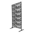 thumbnail image 6 of Miumaeov 44.09" x 11.3" Black Steel Outdoor Panel Privacy Screen, 6 of 11