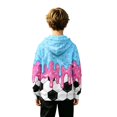 thumbnail image 6 of ZHOGXU Boys Girls Dripping Ice Cream Print Hoodie Long Sleeve Pullover Sweatshirt Kids Casual Classic Tops,8-9 Years, 6 of 7