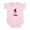 Petal Pink, variant on CafePress - English Bulldog Christmas Body Suit - Baby Light Bodysuit, Size Newborn - 24 Months