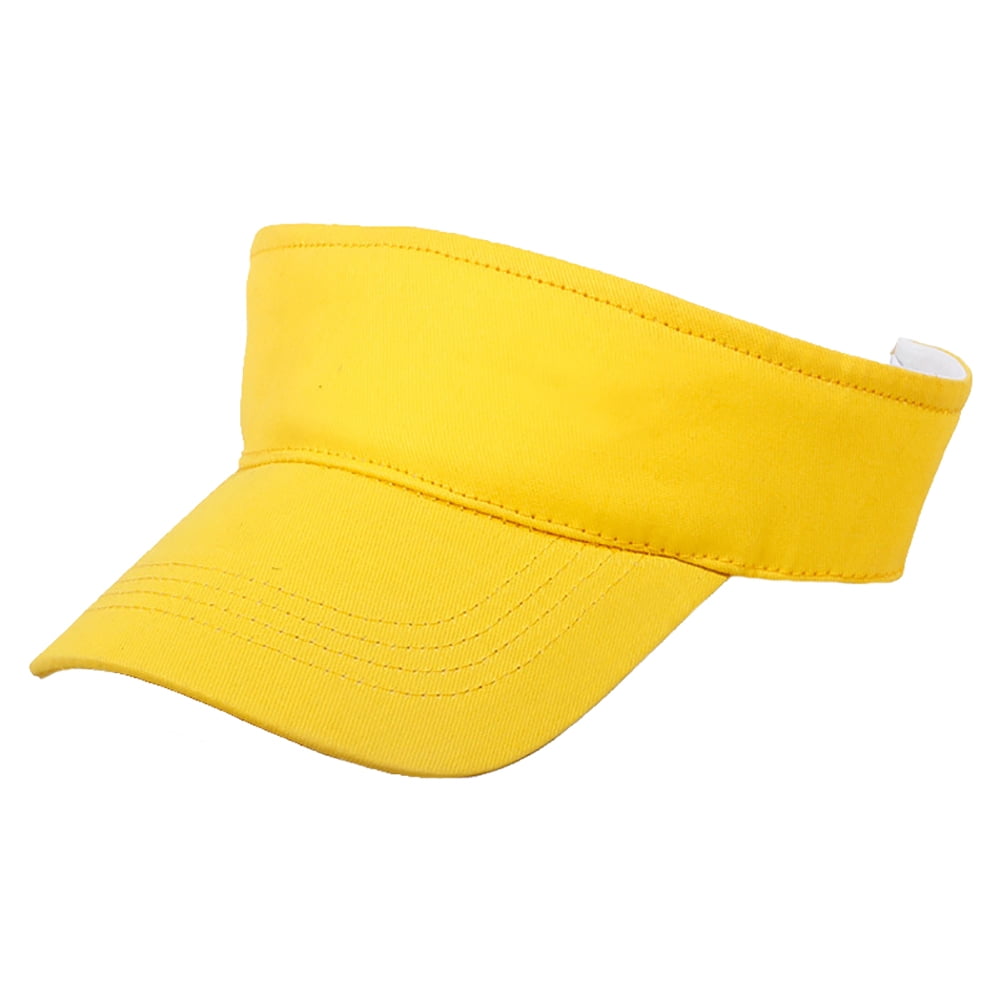 yellow golf visor