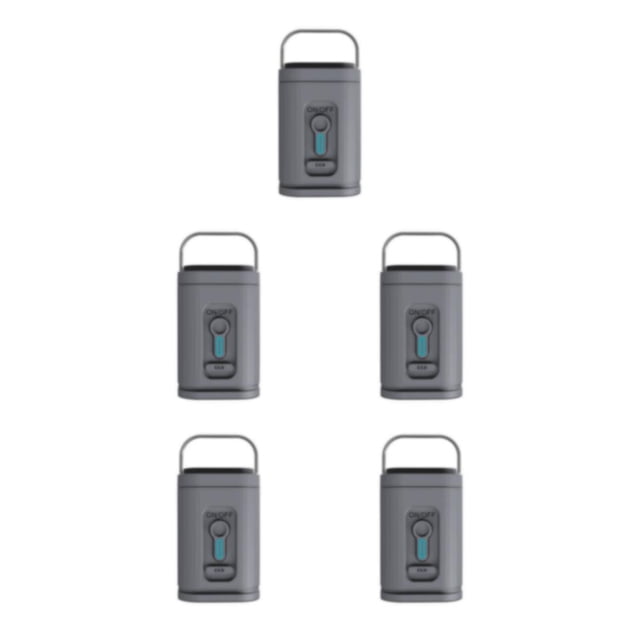 Sonducket Compresor de aire fácil de usar PP para viajes y acampar Bomba de aire eléctrica con luz Fácil de usar gris 1200mA Type2 NO2