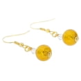 thumbnail image 2 of GlassOfVenice Murano Glass Drop Earrings - Gold Balls, 2 of 5