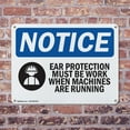 thumbnail image 4 of (2 Pack) Ear Protection Must Be Worn OSHA Notice Sign 14 Inch X 10 Inch Indoor / Outdoor Rust-Free Aluminum Metal Signs for Workplace, Workshop, and Construction Site, Made in the USA, 4 of 8