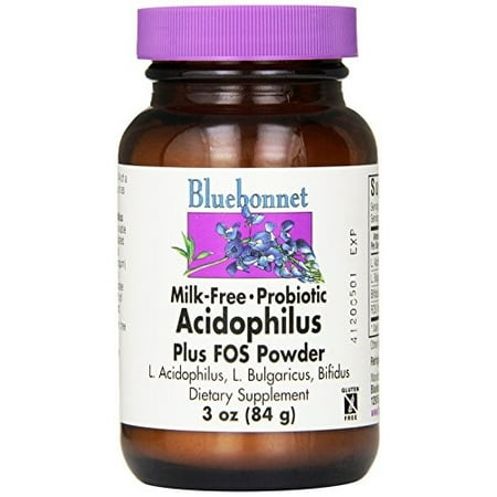 Bluebonnet Probiotic Acidophilus Plus FOS, 3 Oz
