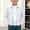 White, variant on Fesfesfes Boys Girls Lightweight Windbreaker Jacket Full Zip Collared Active Outdoor Coat for Kids Teenagers Ages 7-17 Years