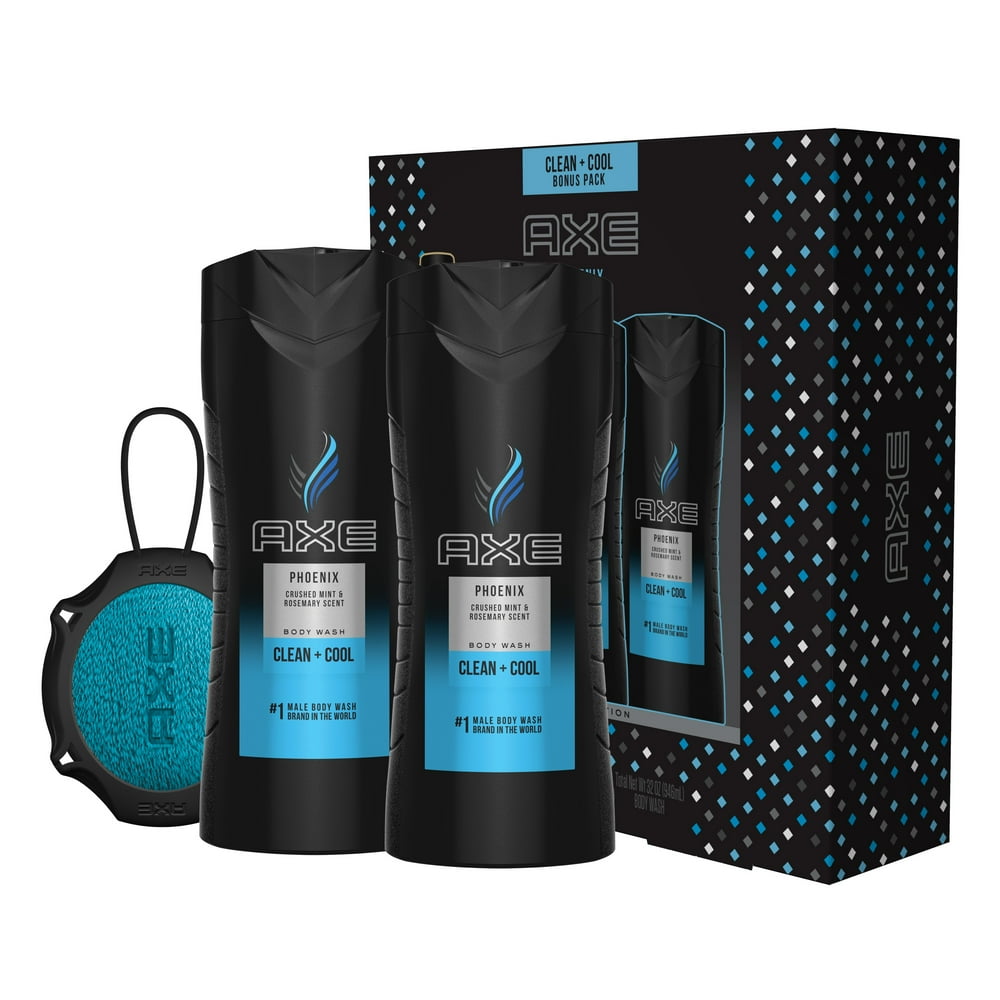 AXE 4Pc Phoenix Gift Set with BONUS Trial Deo Body Spray