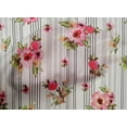 thumbnail image 4 of oneOone Cotton Poplin Fabric Stripe|Watercolor Leaves & Peony Floral Print Sewing Fabric BTY 42 Inch Wide, 4 of 4