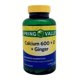 thumbnail image 1 of Suplemento alimenticio Spring Valley calcium 600 + D + ginger 90 tabletas, 1 of 1