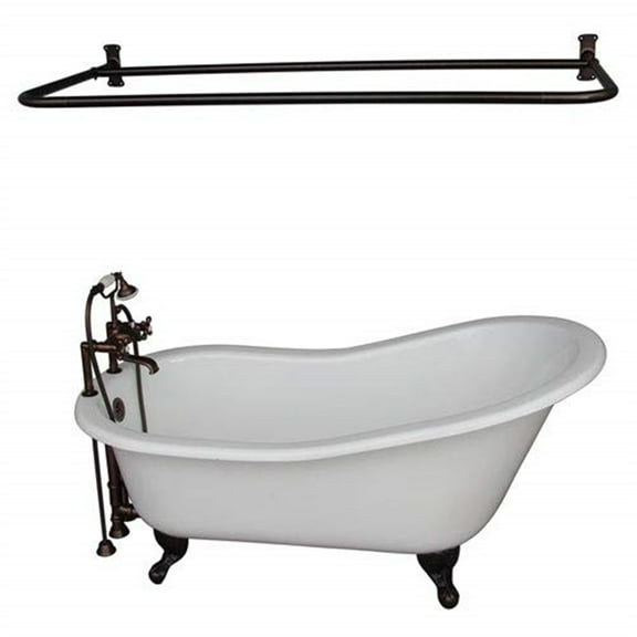 BarclayTub Kit 67" CI Slipper, Shwr